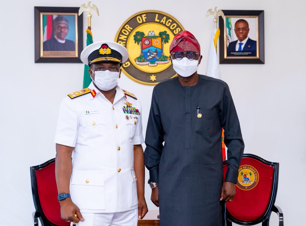 SANWO-OLU TASKS NIGERIAN NAVY, OTHERS ON INTERNAL, EXTERNAL SECURITY