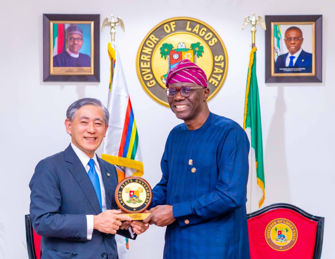 GOV SANWO-OLU RECEIVES JAPAN AMBASSADOR TO NIGERIA, H.E MATSUNAGA KAZUYOSHI AT LAGOS HOUSE, MARINA, ON FRIDAY, MAY 12, 2023