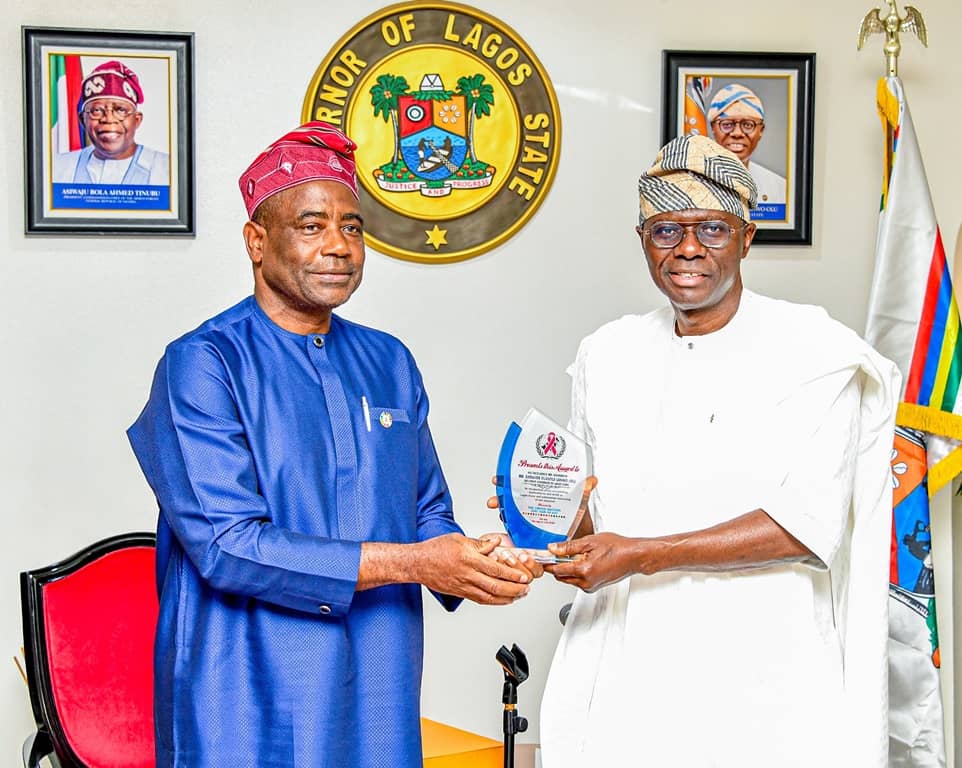 UNITED NATIONS JOINT TEAM ON AIDS LED BY COUNTRY DIRECTOR, UNAIDS, DR. LEOPOID ZEKEN PAY COURTESY VISIT TO GOVERNOR SANWO-OLU AT LAGOS HOUSE, MARINA