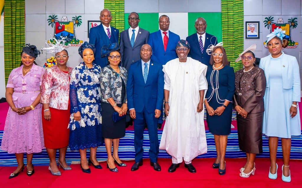 GOVERNOR SANWO-OLU SWEARS IN NEWLY APPOINTED PERMANENT SECRETARIES AT LAGOS HOUSE, ALAUSA, IKEJA