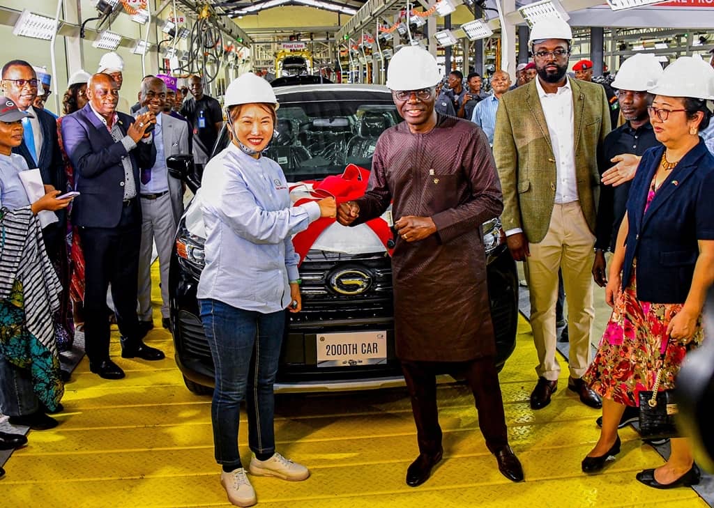 SANWO-OLU INAUGURATES AUTOMOBILE ASSEMBLY PLANT IN LAGOS