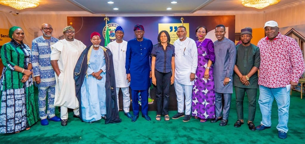 GOV. SANWO-OLU INAUGURATES SPECIAL DISPENSATION PALLIATIVE ADVISORY COMMITTEE AT THE LAGOS HOUSE, MARINA