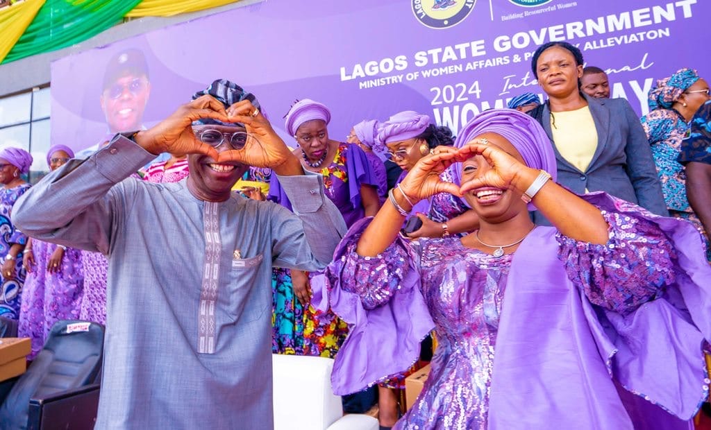 GOV. SANWO-OLU AT THE Y2024 INTERNATIONAL WOMEN’S DAY CELEBRATION, HELD AT MOBOLAJI JOHNSON ARENA, ONIKAN