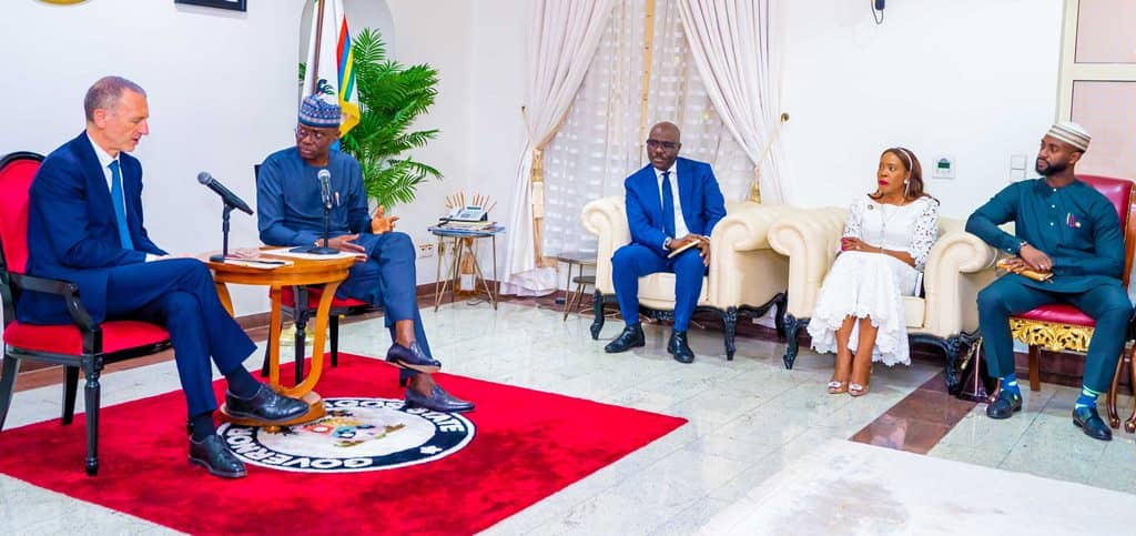 GOV. SANWO-OLU MEETS DELEGATES OF INTERNATIONAL SUSTAINABILITY STANDARDS BOARD (ISSB) LED BY THE CHAIR, MR. EMMAUNEL FABER