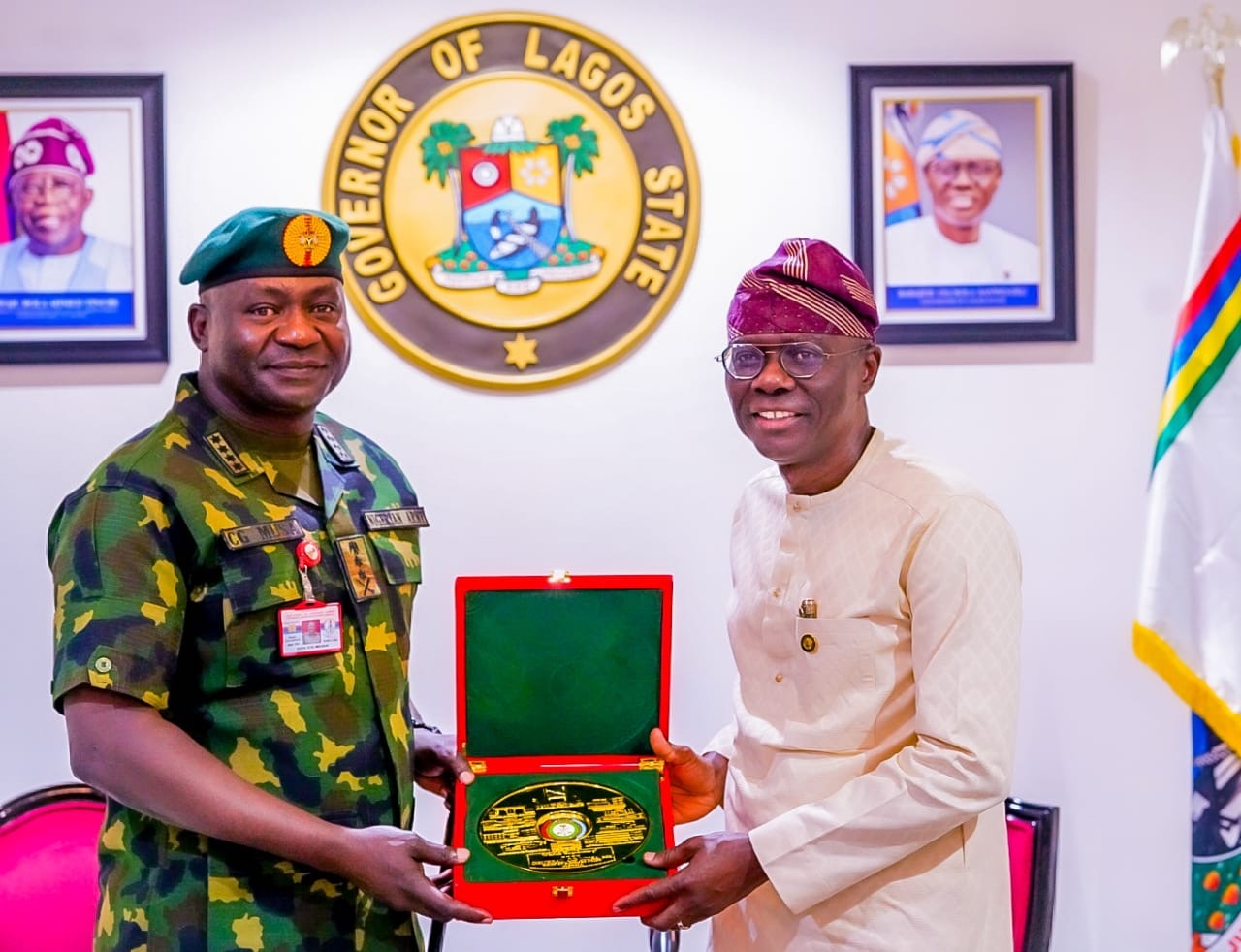 ‘TIGHTEN YOUR GRIP ON NATION’S ENEMIES’ — SANWO-OLU RAISES SPIRITS OF THE ARMED FORCES