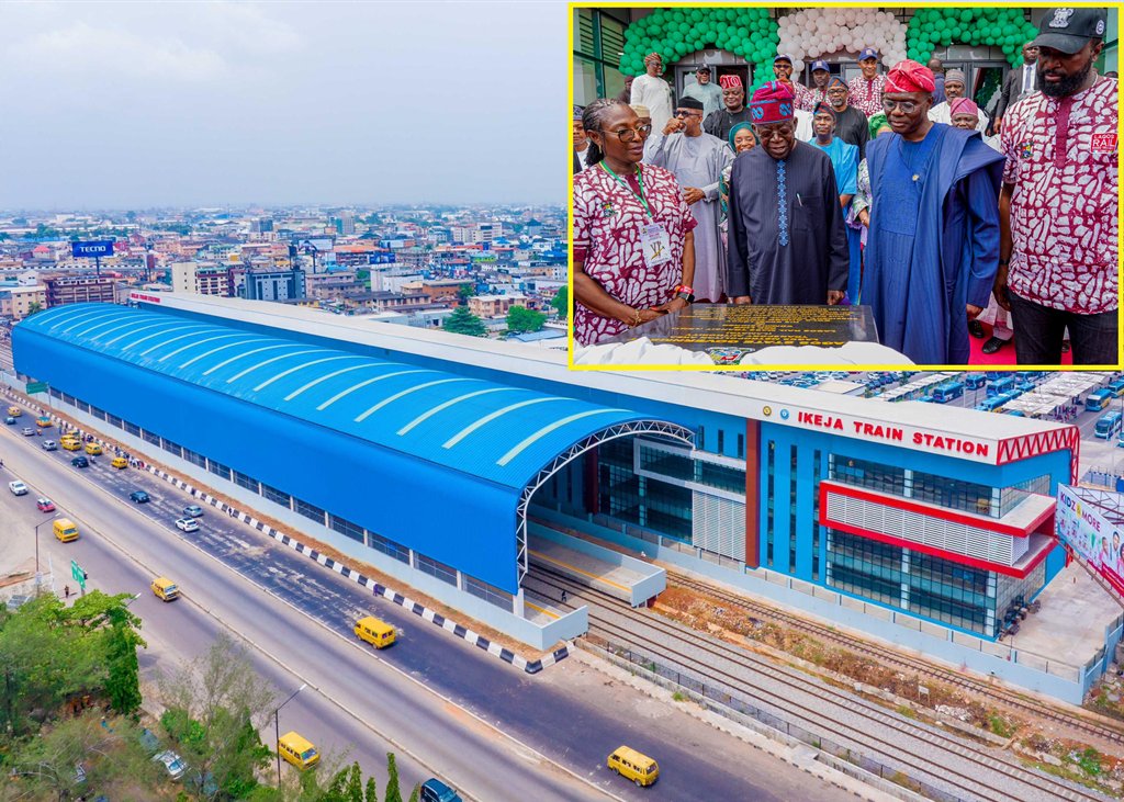 PRESIDENT TINUBU, GOVERNOR SANWO-OLU, OTHER DIGNITARIES AT COMMISSIONING OF THE LAGOS MASS RAIL TRANSIT (LMRT) RED LINE PROJECT